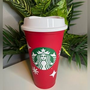 🌟Starbucks 25th Anniversary Limited Edition 2022 Reusable Holiday Red Hot Cup